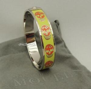 【送料無料】ジュエリー・アクセサリー アレクサンダーマックイーンスカルカフブレスレットエナメルブレスレットalexander mcqueen teschio polsino braccialetto bracciale smalto nuovi auth 27,287円