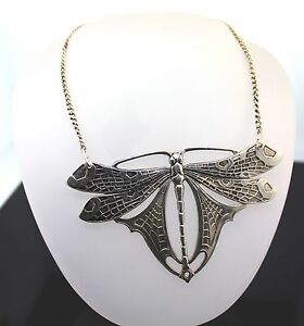 【貨物輸送無料】宝飾品・添え物 オースゲファネスアンティケスジューゲルツィルシュメッターリングシュコリエヴェルシルベルトausgefallenes antikes jugendstil schmetterlingscollier versilbert