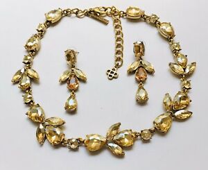 【送料無料】ジュエリー・アクセサリー オスカーデラレンタゴージャスクリスタルネックレスイヤリングセットauthentic oscar de la renta splendido cristallo collana e orecchini set