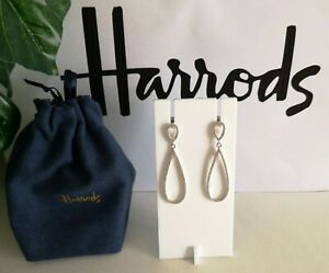 【送料無料】ジュエリー・アクセサリー ハロッズプラタエステルリーナデクリスタルティアドロップブリンコス￡harrods prata esterlina e declaracao de cristal tear drop brincos rrp ￡ 26500