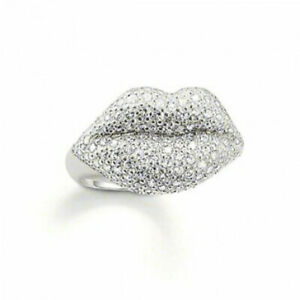 【送料無料】ジュエリー・アクセサリー トーマスサボシルバースターリングリップセットリングサイズ￡nuovo thomas sabo argento sterling cz set labbra anello tr1881 taglia 56 ￡ 235