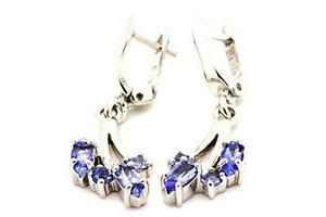 【送料無料】ジュエリー・アクセサリー ブークルドオリーユタンザニテアージェントboucles doreille tanzanite argent 925