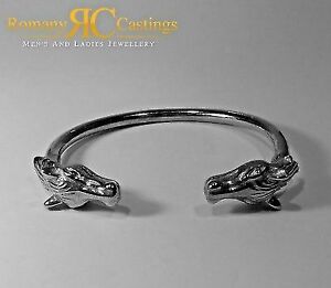 【送料無料】ジュエリー・アクセサリー ダブルホースヘッドブレスレットプラチナシルバースタンプbracciale in testa cavallo raddoppiato platino immersi completamente in argento 925 timbrato 92