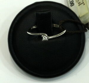【送料無料】ジュエリー・アクセサリー ホワイトゴールドビビギリングanello bibigi solitario in oro bianco con brillante ct 003 aso558b03