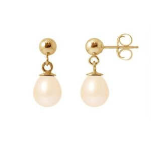 【送料無料】ジュエリー・アクセサリー ブークルドライトペンダンテスペルレスドカルチャーローゼエジョーンboucles doreilles pendantes perles de culture roses et or jaune 7501000