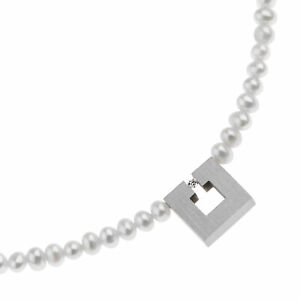 【送料無料】ジュエリー・アクセサリー デザインコリアーチェーンブリリアントステンレススチールビーズネックレスdesign serio collier catena k74 acciaio inox brillante 0,016 perline 42 cm collana