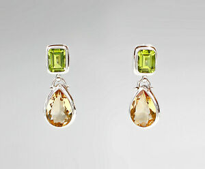 【送料無料】ジュエリー・アクセサリー シルバーペリドットシトリンオーリン9927345 925er argento peridotcitrinohrringe