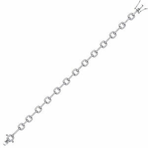 【送料無料】ジュエリー・アクセサリー シルバースクエアクッションハローテニスブレスレットインチsilver cz square cushion halo tennis bracelet 6mm 75 inch