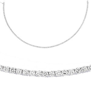 【送料無料】ジュエリー・アクセサリー シルバーエタニティテニスネックレスインチsilver cz eternity tennis collana 4mm 16 pollici