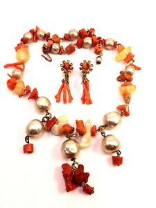 【送料無料】ジュエリー・アクセサリー ミリアムハスケルレアネックレスセットイヤリングraro set collana e orecchini firmato miriam haskell 50 alto collezionismo