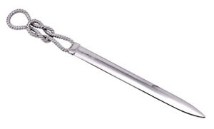 【送料無料】ジュエリー・アクセサリー シルバーフォアマンペーパーカッターノットスモールマンデスクィスtagliacarte apribuste in argento 925 nodo piccolo regalo uomo scrivania ufficio