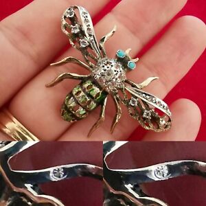 【送料無料】ジュエリー・アクセサリー ブロッシュアケイユヴェルメイユアンアルジェントマスティフbroche abeille email vermeille en argent massif