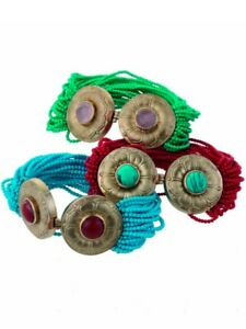 【送料無料】ジュエリー・アクセサリー ブリジットオブボッホデルファイグリーンパールブレスレットbrigitte di bochdelfi bracciale perle verde
