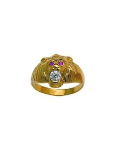 【送料無料】ジュエリー・アクセサリー バグライオンジョーンbague lion or jaune 3751000
