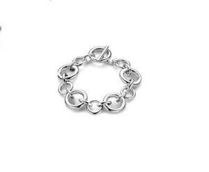 【送料無料】ジュエリー・アクセサリー オリジナルブレスレット￡シルバースターリングnuovo originale ti sento argento sterling collegamento di grandi dimensioni con tbar bracciale 2647s