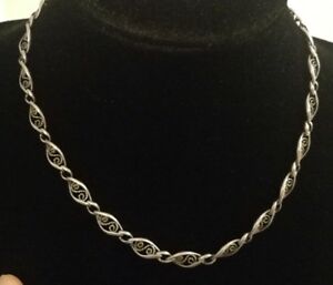 【送料無料】ジュエリー・アクセサリー コリアーアンシアンアンアルジャンマッシフフィリグランアールヌーボーcollier ancien en argent massif filigrane, art nouveau