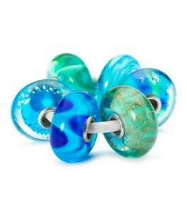 【送料無料】ジュエリー・アクセサリー トロールビーズセットアトランティスガラスビーズオリジナルtrollbeads set 6 beads in vetro atlantide tglbe00055 originale