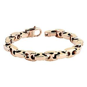 【送料無料】ジュエリー・アクセサリー ローズゴールドブレスレットタングステンウォルフラムbracciale oro rosa tungsten wolfram ancora lunghezza in mm 220