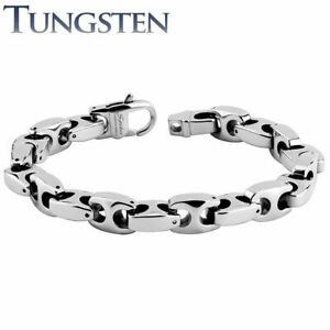 【送料無料】ジュエリー・アクセサリー シルバーブレスレットタングステンウォルフラムbracciale argento tungsten wolfram ancora lunghezza in mm 220