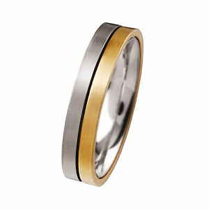 【送料無料】ジュエリー・アクセサリー エルンストデザインリングリアルゴールドマットステンレスernstes design anello r57 vero oro 750 in acciaio inox opaco nuovo 18kt qualita