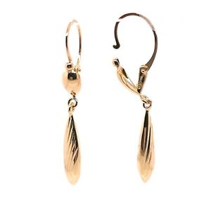 【送料無料】ジュエリー・アクセサリー ブークルドオセイユペンダントクイレストリエboucles doreilles dormeuse pendant quille striee or