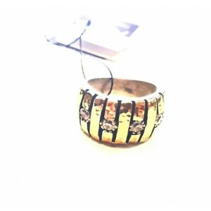 【送料無料】ジュエリー・アクセサリー シルバーゴールドリングanello color oro in argento 925