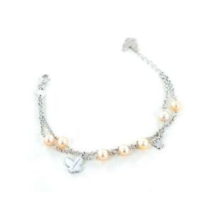【送料無料】ジュエリー・アクセサリー サルビーニレディースブレスレットシルバーシルバーパールbracciale salvini donna 20073454 argento argento perla