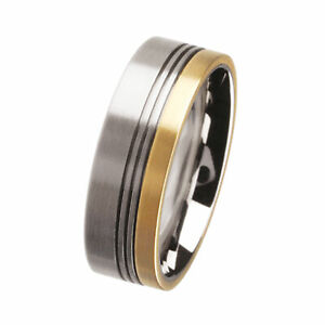 【送料無料】ジュエリー・アクセサリー マットステンレスリングdesign serio anello r76 in puro oro 750 in acciaio inox opaco qualita nuovo 18kt