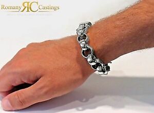 【送料無料】ジュエリー・アクセサリー メンズインチベルチャープラチナブレスレットmens 85 pollici belcher bracciale platinum immerso in argento 925 14 x 6 mm 29g