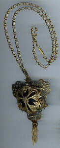 【送料無料】ジュエリー・アクセサリー ヨーゼフヴィンテージブラスペンダントペンダントピンネックレスjoseff vintage decorativo ottone dimensionale pendente ciondolo collana pin