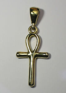 【送料無料】ジュエリー・アクセサリー グランデクロスペンダントゴールドグラムgrande ank croce pendente a, 9ct oro immerso ? da uomo, 43g 43,188円