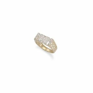 【送料無料】ジュエリー・アクセサリー ゴールドジルコンキュービックマムリング9ct oro zircone cubico mum anelli