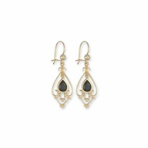 【送料無料】ジュエリー・アクセサリー ゴールドサファイアペンダントイヤリング9ct gold sapphire orecchini pendenti