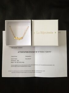 【送料無料】ジュエリー・アクセサリー コリアープレノムブリジットヌフcollier or 18k7503,4gr, prenom brigitte neuf