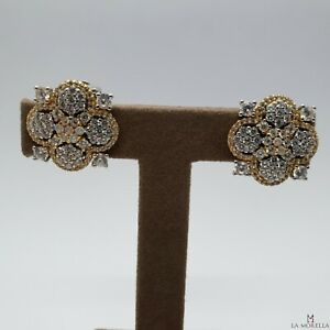 【送料無料】ジュエリー・アクセサリー シルバーボタンバタフライクリップローブイヤリングorecchini lobo in argento 925 dorato donna bottone cerchio farfallina clip
