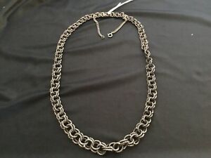 【送料無料】ジュエリー・アクセサリー グロコリアーシェーヌアンアルジャンビジューシグネ gros collier chaine en argent bijoux signee