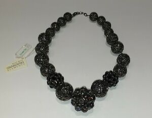 送料無料 ジュエリー アクセサリー オリジナルスワロフスキーボールボールネックレスcollana Con Sfere Lavorate A Degradare E Sfere Con Swarovski Originali Lunarhomesdurgapur Com