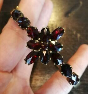 【貨物輸送無料】宝飾品・付属品 ブレスレットアンシアングルナッツボエームアンヴェルメイユbracelet ancien grenats bohemes en vermeil