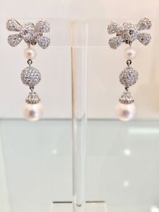 【送料無料】ジュエリー・アクセサリー アンブロシアパリクチュールダブルパールダングリングイヤリングambrosia paris couture doppia perla orecchini pendenti
