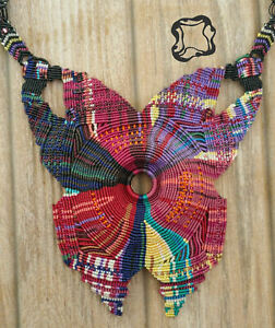 【貨物輸送無料】宝飾品・付属品 ステートメントマクラメネックレスマイクロdichiarazione fatta a mano microdedicarmi al macrame collana 地方検事 nodi damore