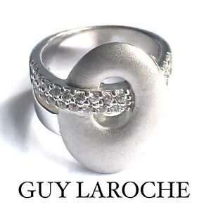 【貨物輸送無料】宝飾品・付属品 スターリングシルバーリングガイラローシュヴィンテージguy laroche vintage インチ sterling silver ring