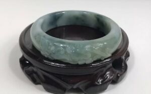 【貨物輸送無料】宝飾品・付属物 ジェイダイトグリーンビーブレスレット100 naturale verde jadeite intagliato ru yi e bee braccialetto 58粍*14粍