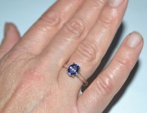 【送料無料】ジュエリー・アクセサリー タナザニテオーバルゴールドリングtanazanite ovale anello oro 14ct; dimensioni o; ottime condizioni
