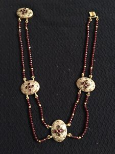 【送料無料】ジュエリー・アクセサリー コリアーソティールフェルメイユアルミニウムエグレナッツcollier sautoir vermeil, aluminium et grenats