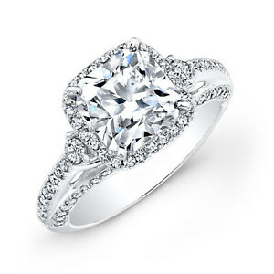 【貨物輸送無料】宝飾品・付属物 ラウンドモアッサニテソリッドホワイトゴールド192 kt rotondo certificato moissanite fidanzamento anello 14k solido bianco oro