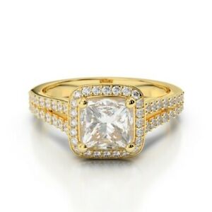 【貨物輸送無料】宝飾品・付属物 プリンセスモイッサニテイエローゴールドサイズ168 kt principessa moissanite fidanzamento fede nuziale 14k oro giallo misura 5