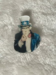 【送料無料】ジュエリー・アクセサリー ブローチオンクルサムアメリクオリジナルプラスティクアクリルbroche oncle sam i want you amerique usa original plastique acrylique｜hokushin