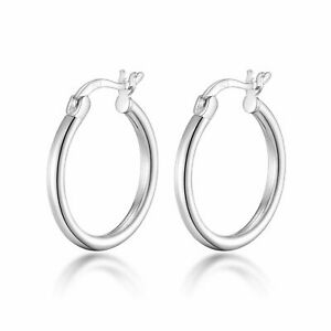 【送料無料】ジュエリー・アクセサリー スターリングシルバーフープイヤリングargento sterling orecchini a cerchio