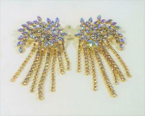 【送料無料】ジュエリー・アクセサリー ラインストーンイヤリングcg6098 molto drammatico amp; glitzy orecchini a perno strassspedizione gratis in uk
