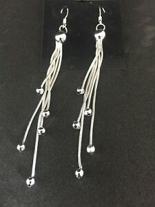 【送料無料】ジュエリー・アクセサリー スターリングシルバードロップイヤリングargento sterling orecchini a goccia